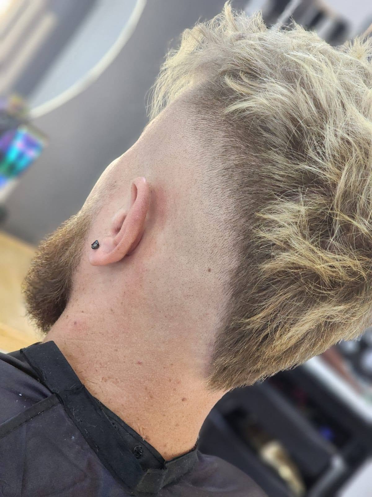 Men's textured blonde crop with faded sides — Belle Vee, George